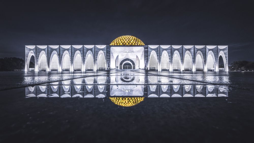 Muslim Palace at Night