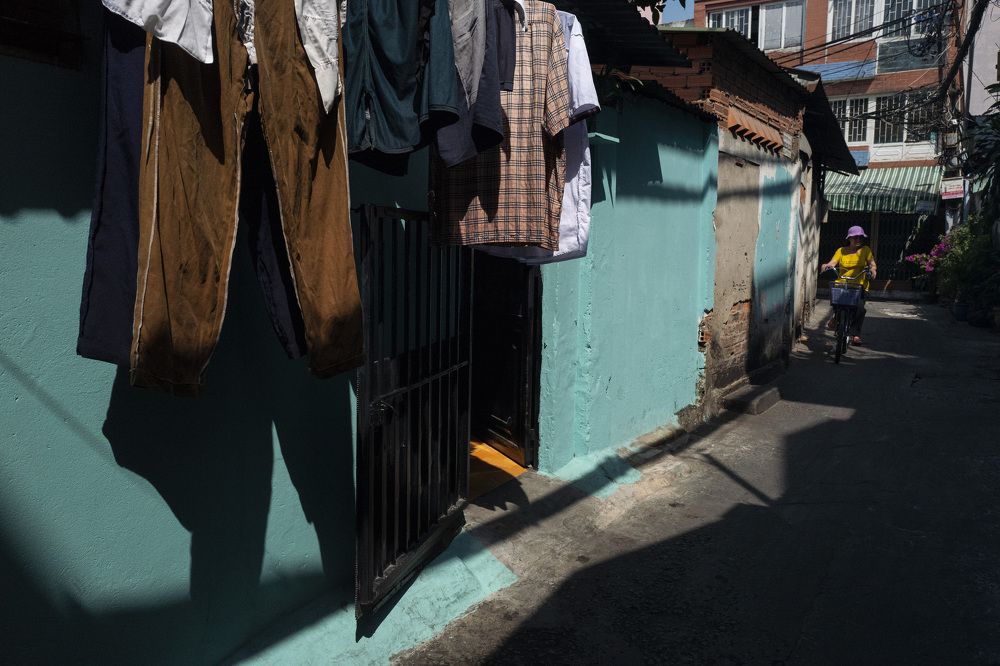 Small alley in the morning