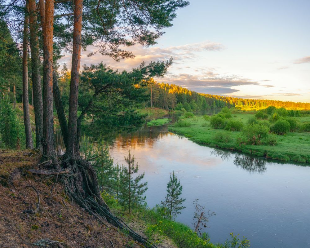 Тёплым майским утром на реке Белая Холуница