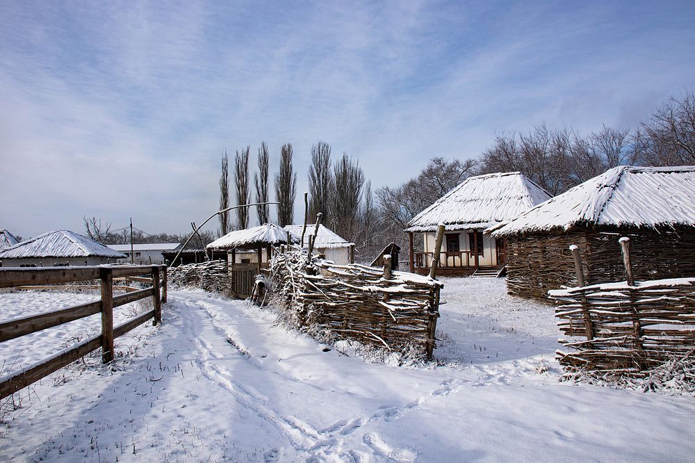 Зима в деревне
