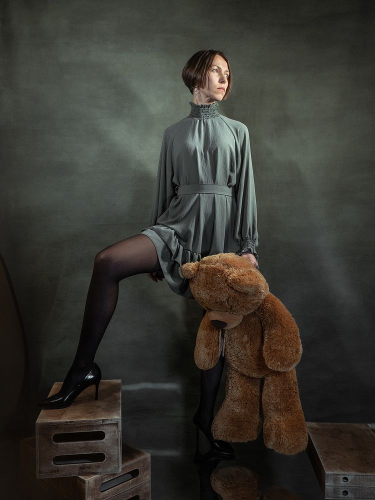 Оля и медведь