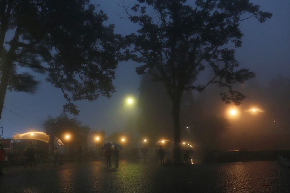 Wandering souls in the mist