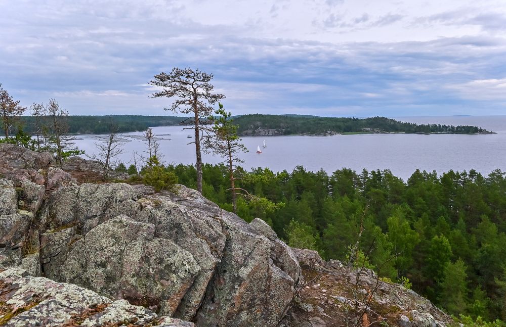 Вид на Ладожское озеро