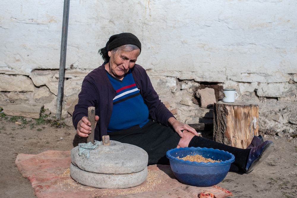 Перемалывание пшеницы