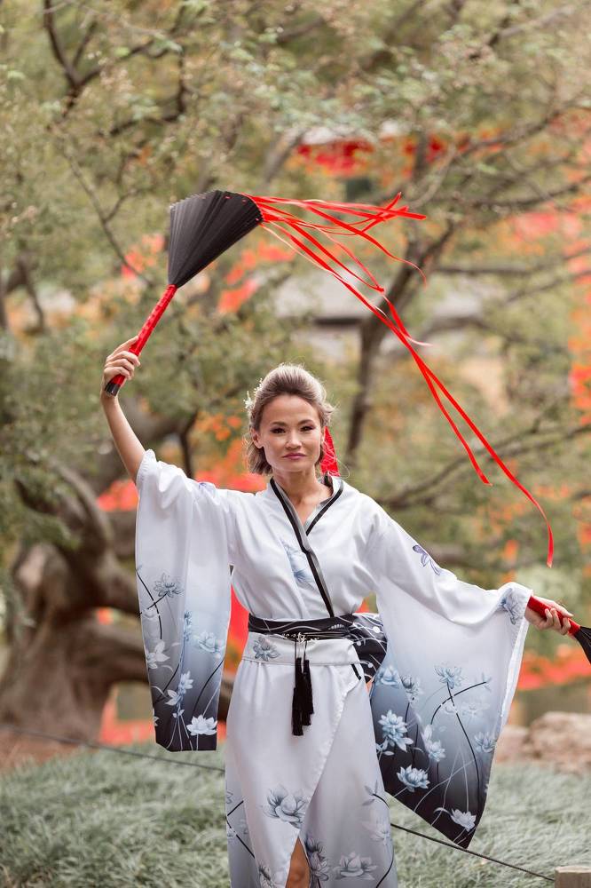 Geisha in the garden
