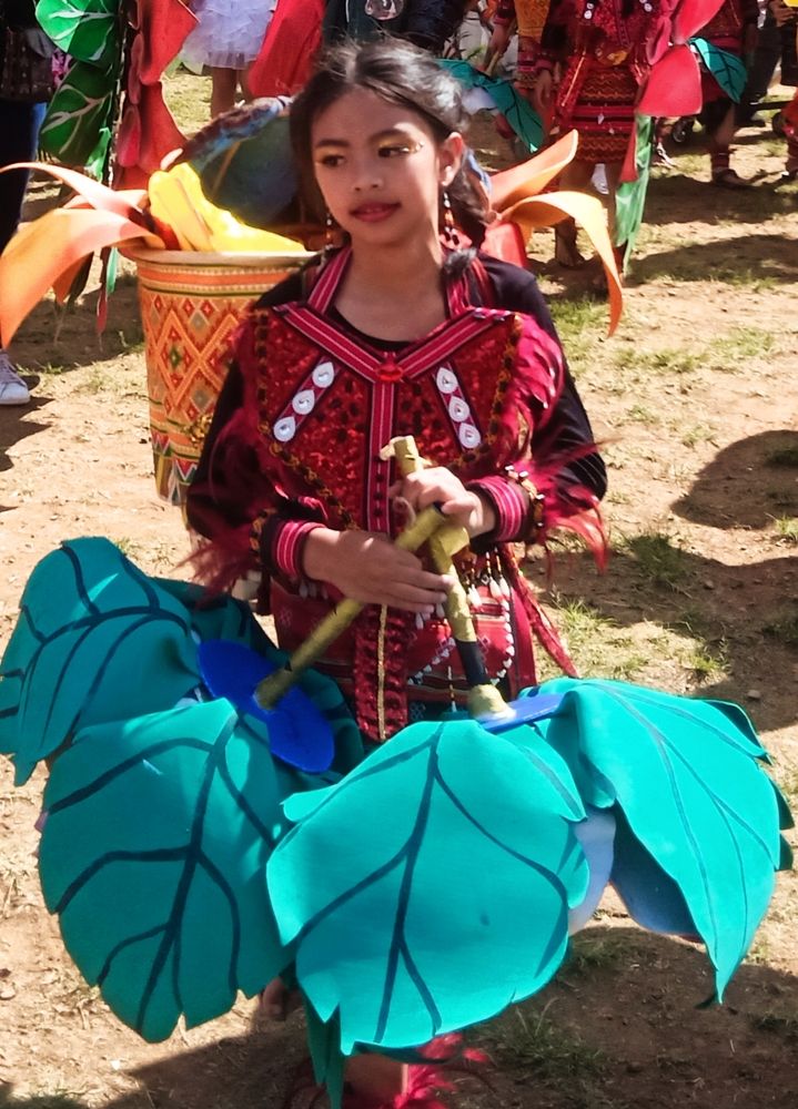 A Young, Ethnic Igorota Flower Street Dancer