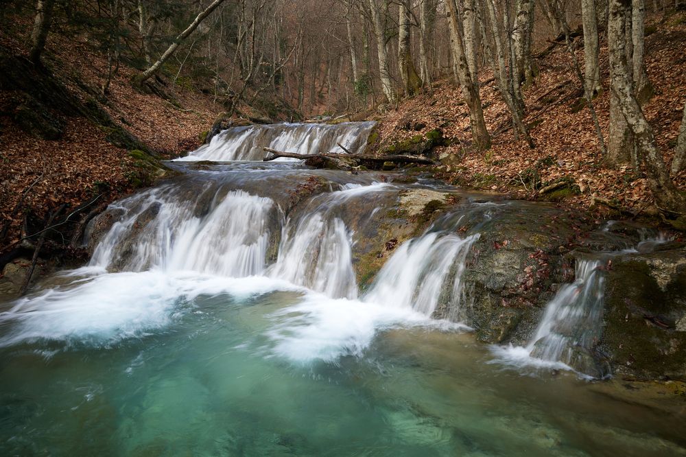 Cascade at Haphal Gorge, Crimea