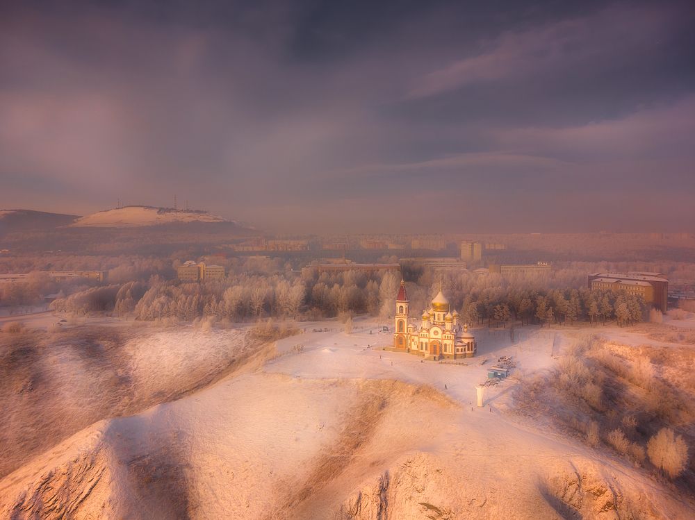 Зима в Красноярске