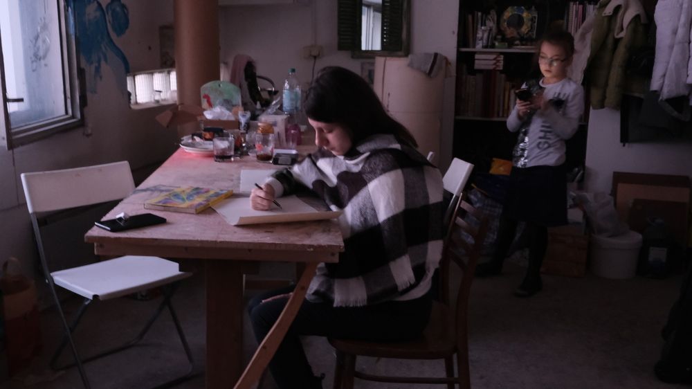 в мастерской