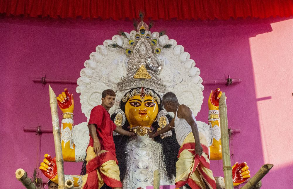 Ornamentation of Goddesses Jagadhatri