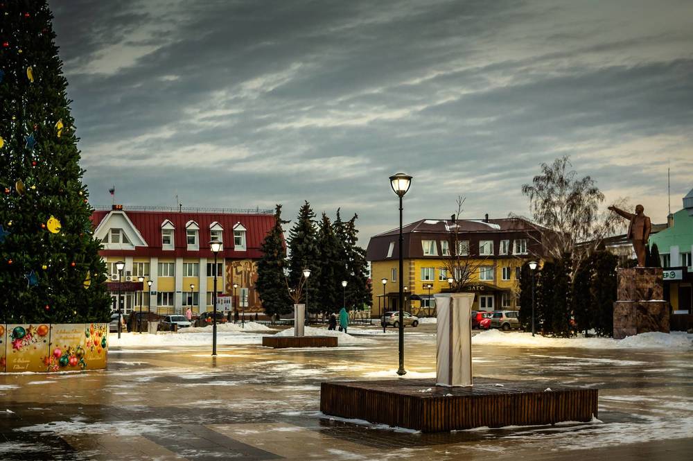 Ёлка в селе Доброе