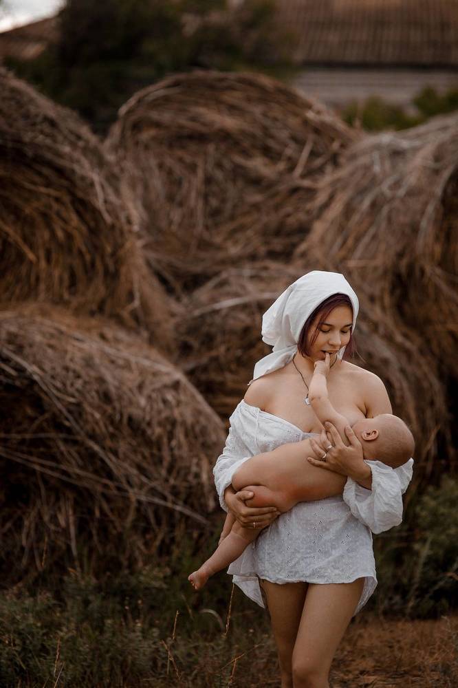 Motherhood in village