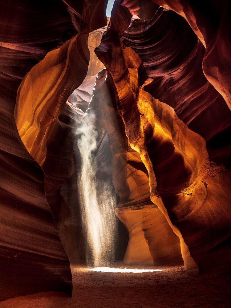 Sand ghost of Antelope canyon