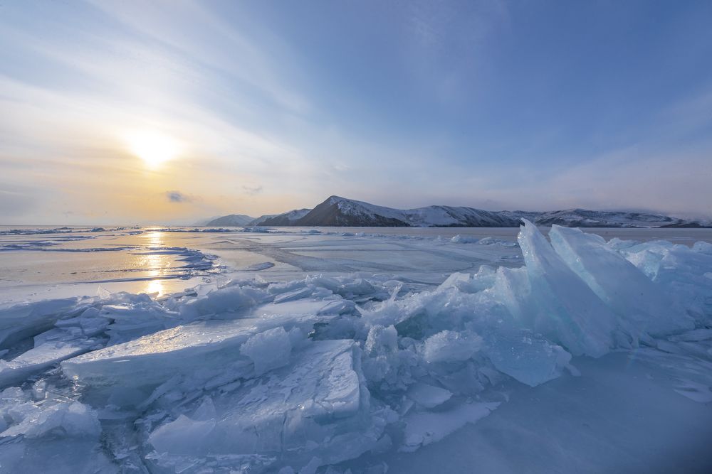 Закатные торосы.