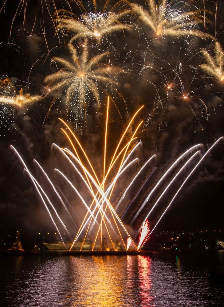 Цветы из огня