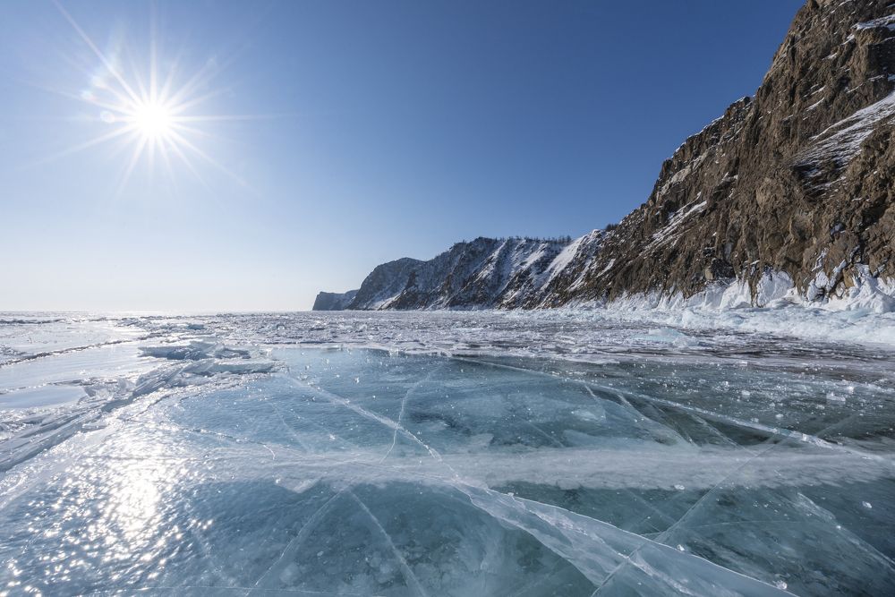 Ледяные поля Ольхона.