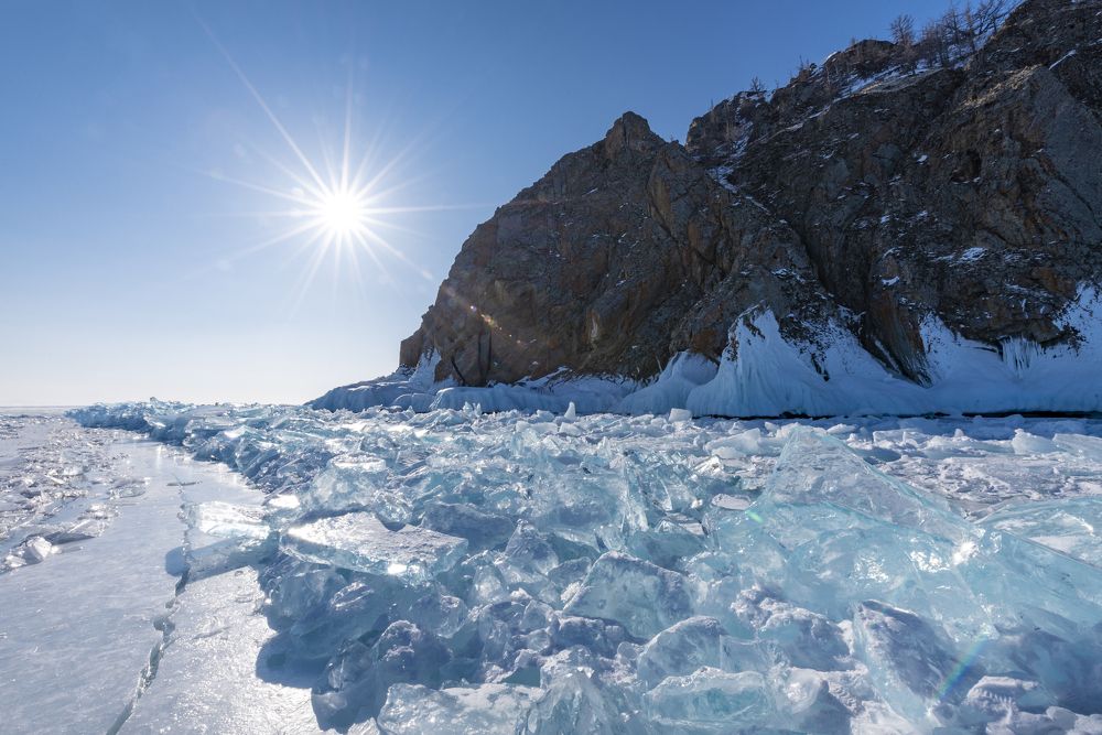 Изумрудные торосы Ольхона.