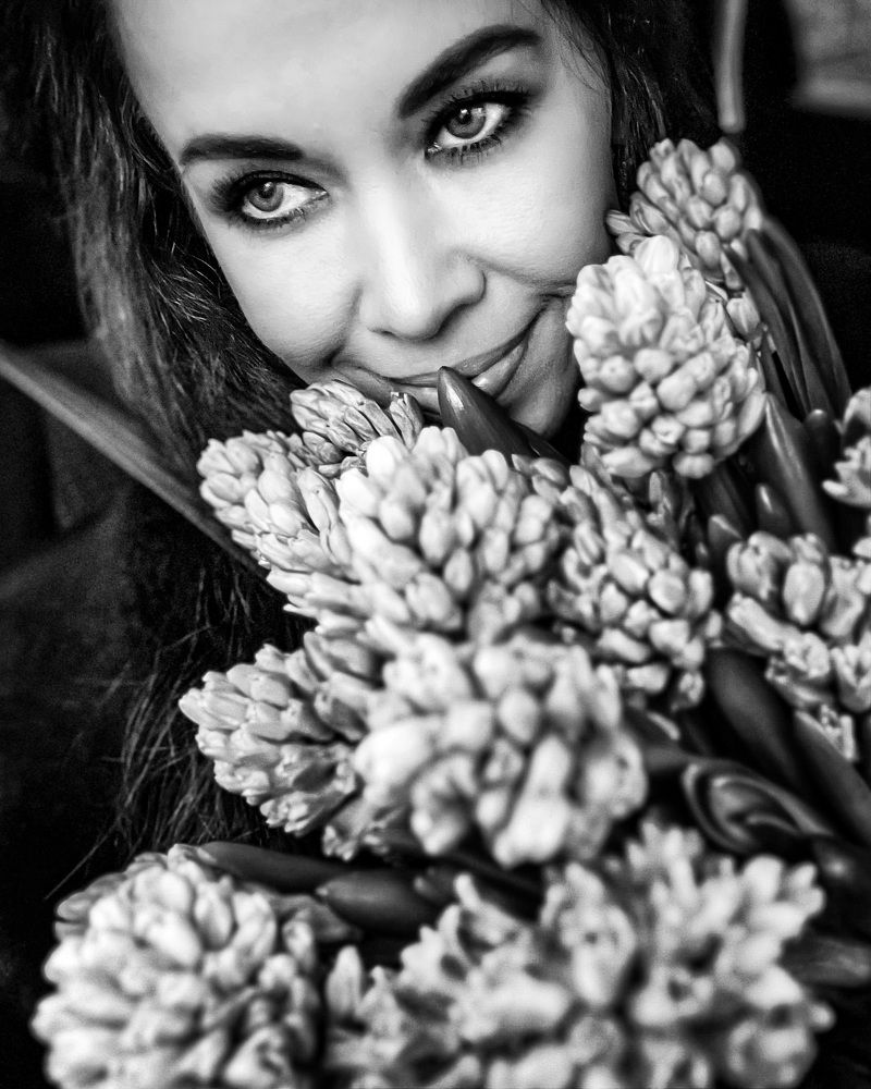 В гиацинтах