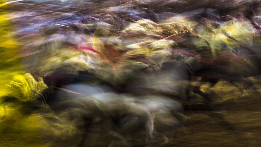 Abstrait plein mouvement..