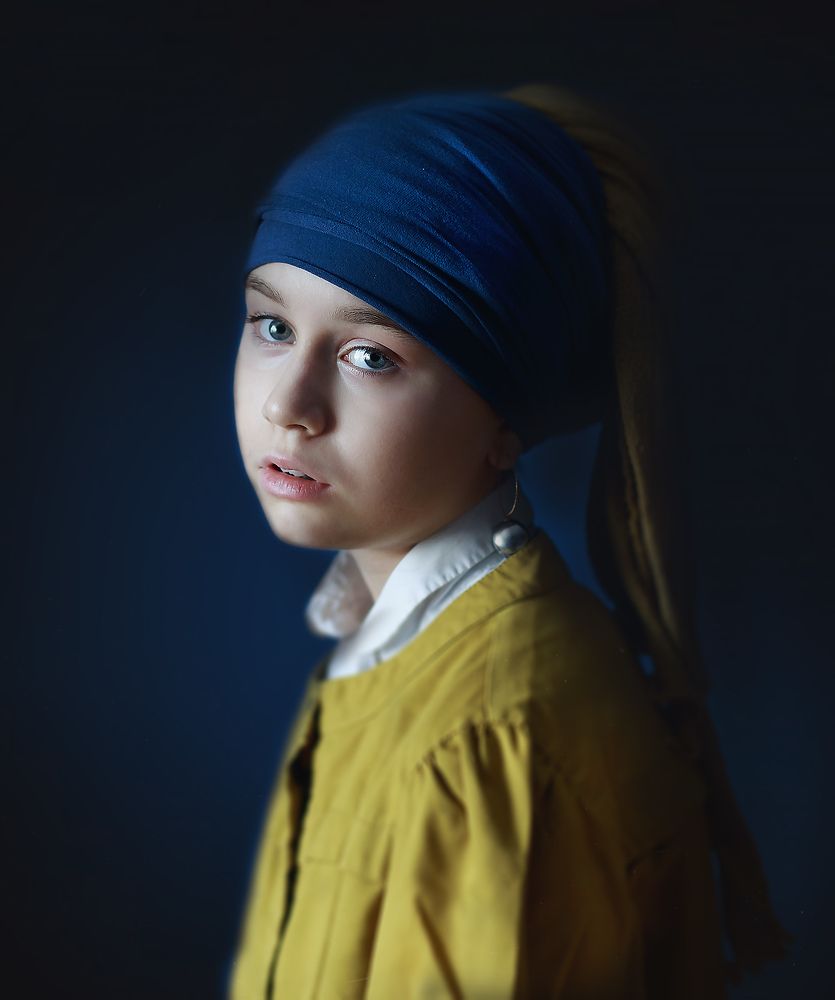 Девушка с жемчужной сережкой .