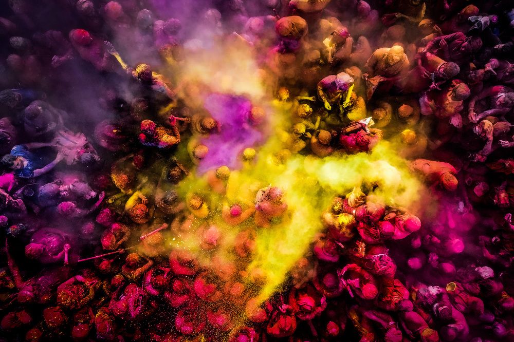 “A riot of colours”