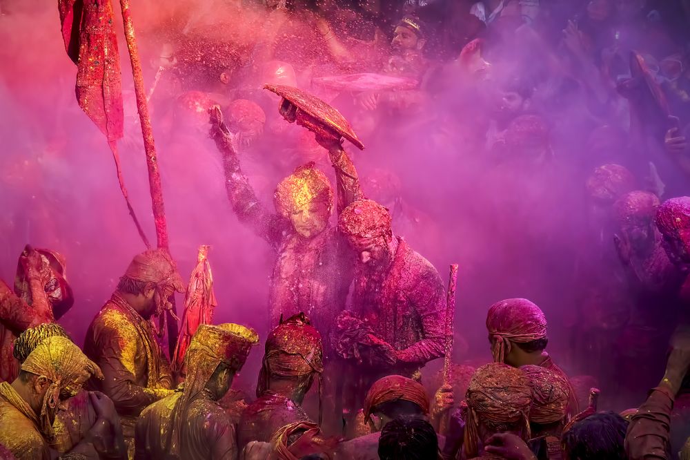 Magical Light - Nandgao Holi Festival - India
