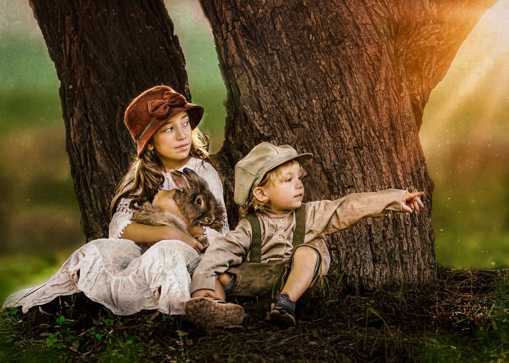 Hermanos en el campo