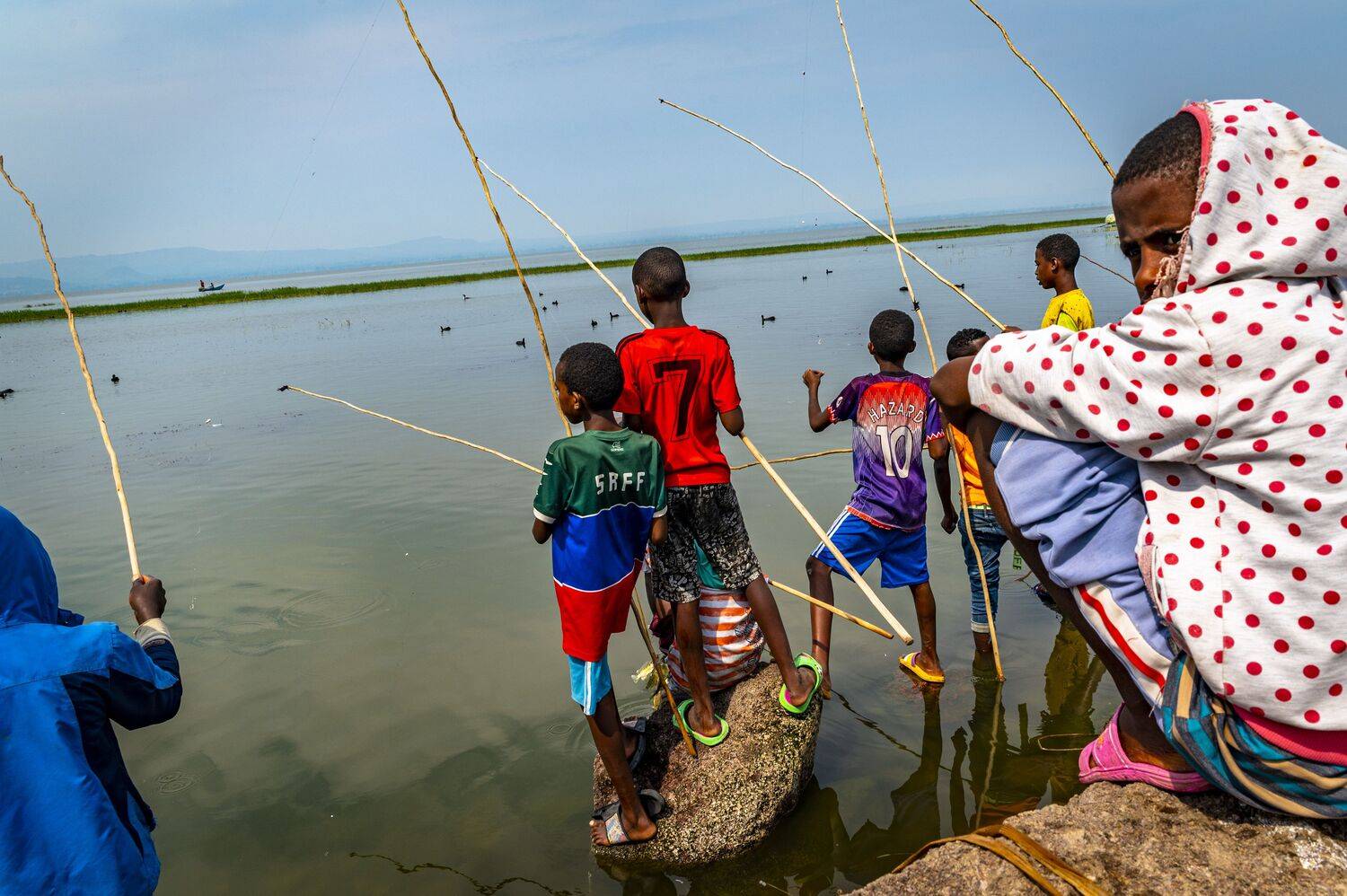 Hawassa Ethiopia | Boys looking for the fish