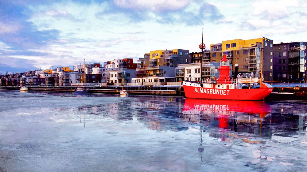 City on the Dalalven river