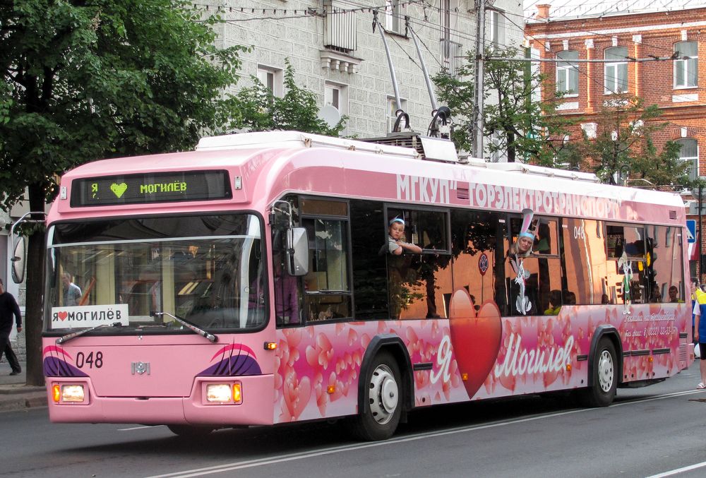 Pink bunny trolleybus