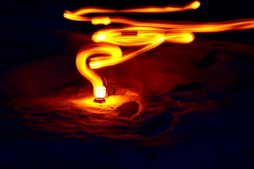smoke from light
