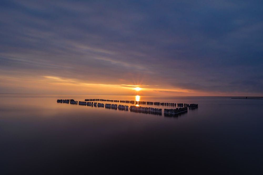 Закат на Эльтоне.