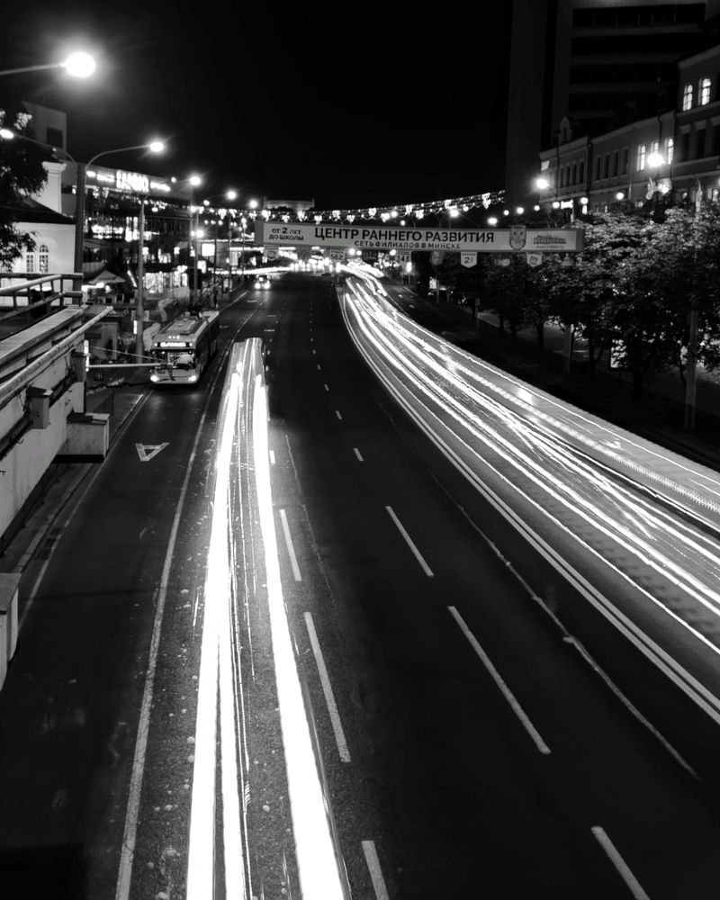 Огни автомобилей