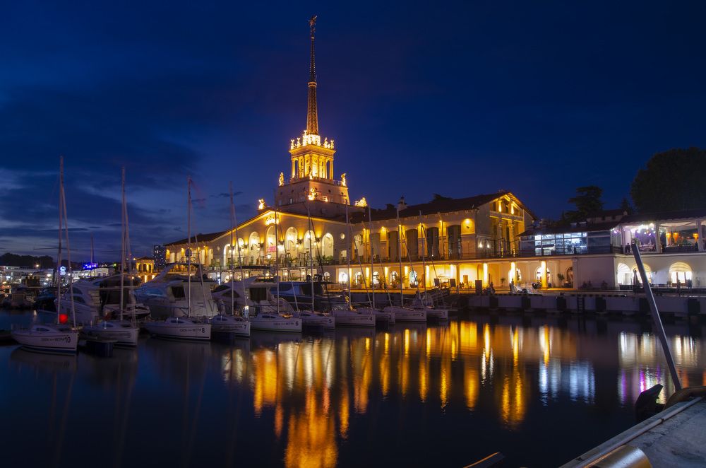 Огни ночного Сочи