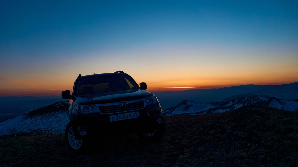 Вечер в горах.