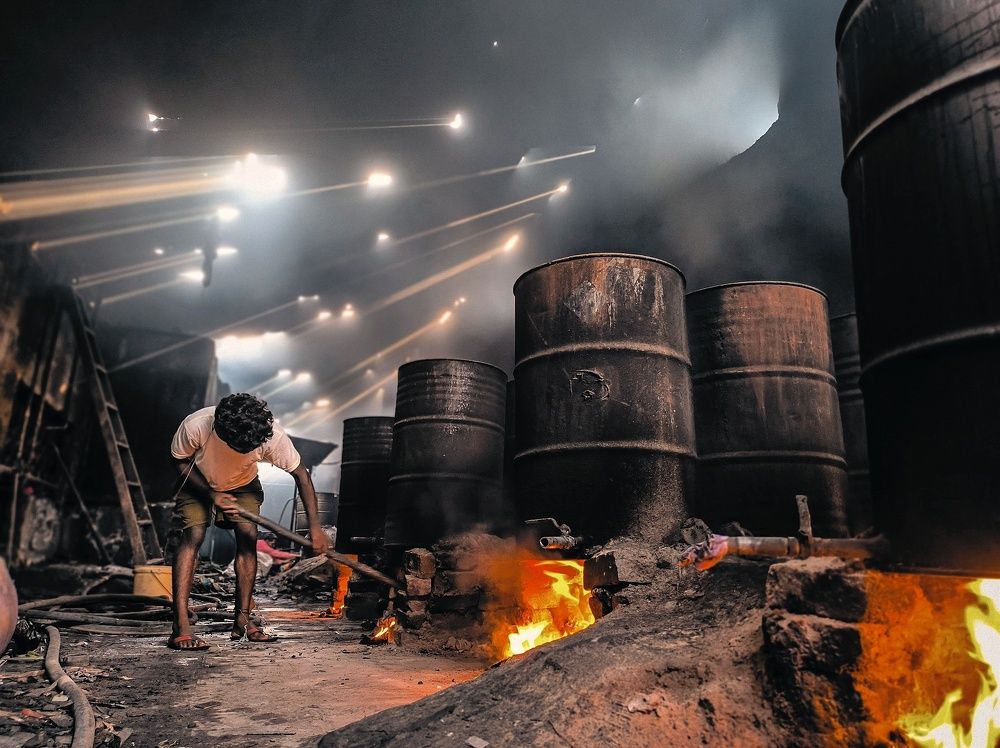 Mumbai workers.... (Of dhobi ghat)