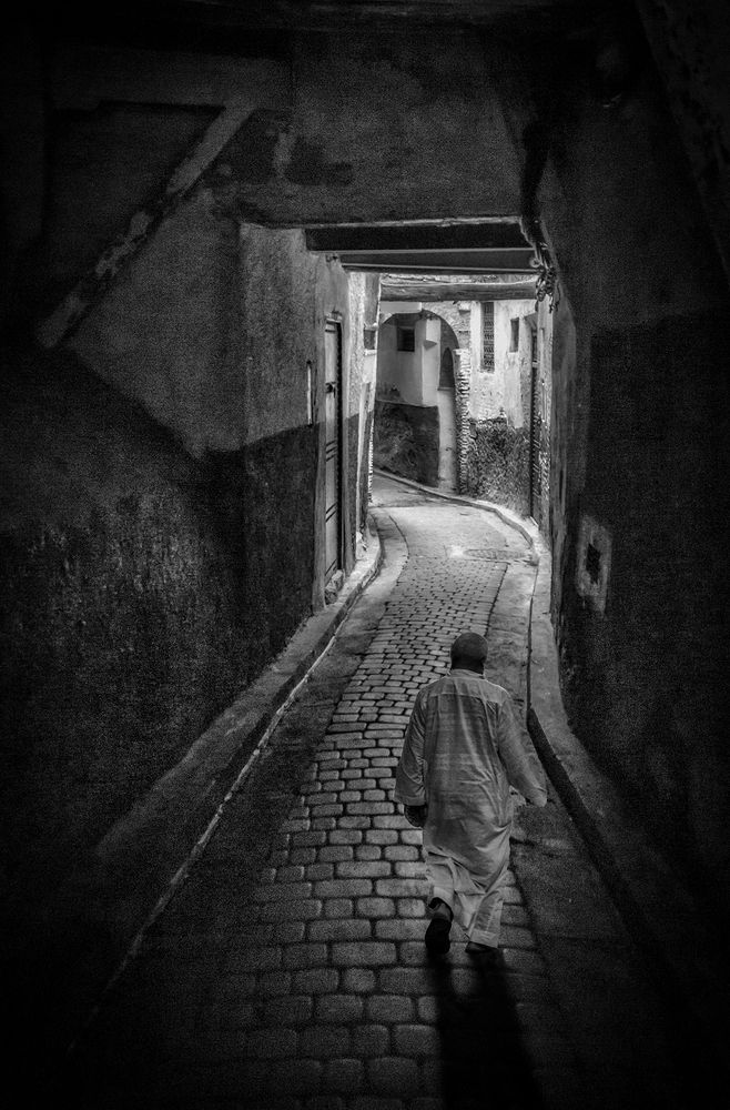 through the streets of morocco