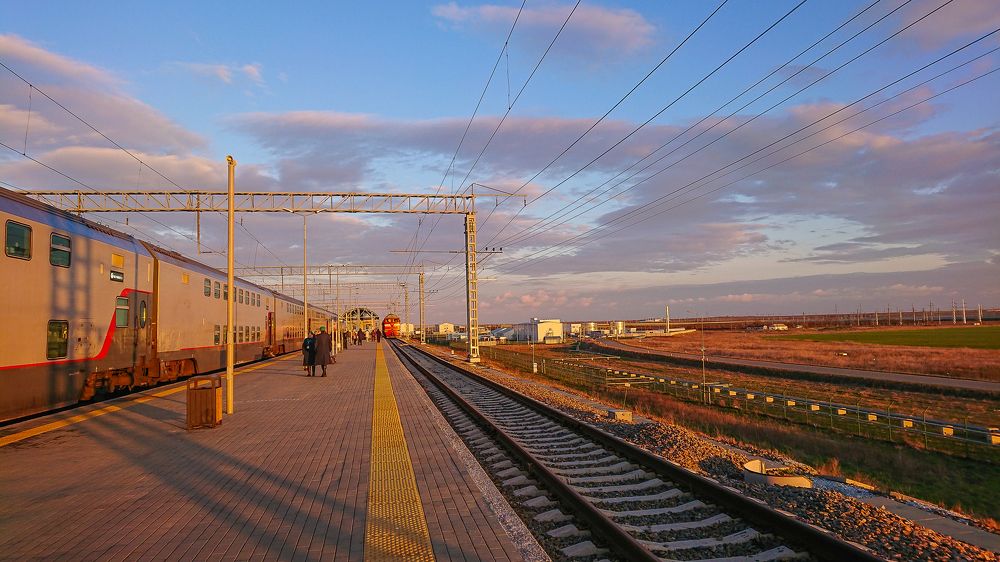 Тамань. Утро на станции