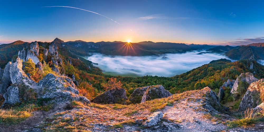 Just above the clouds