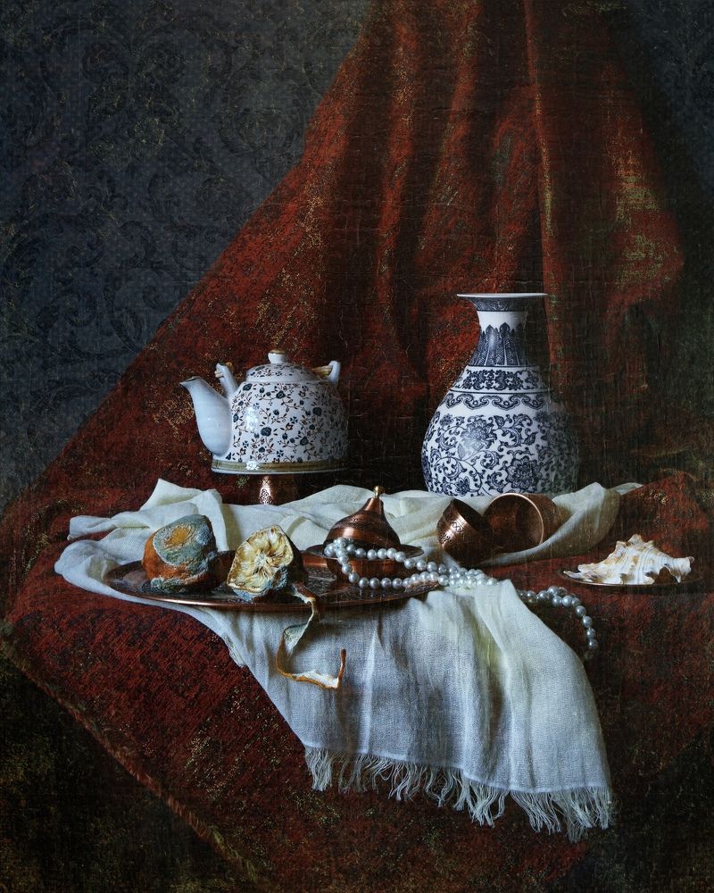 Still Life with Red Carpet