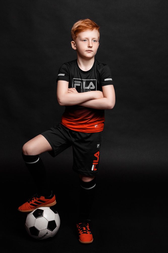 Юный футболист.