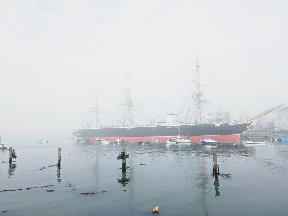 HMS Warrior in Portsmouth Harbour