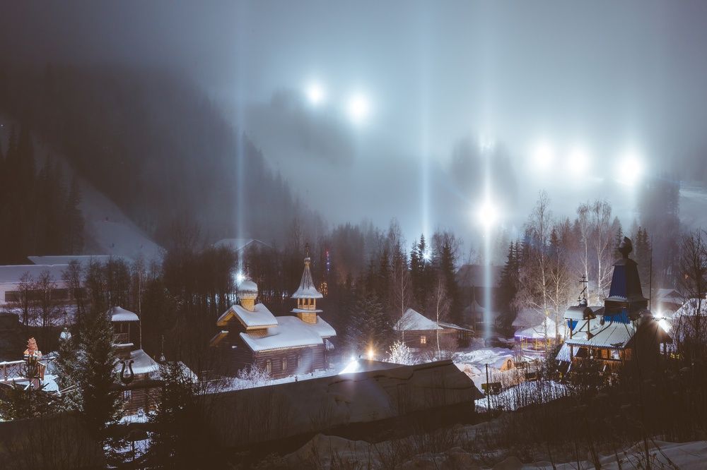 Конец декабря. Ночной туман