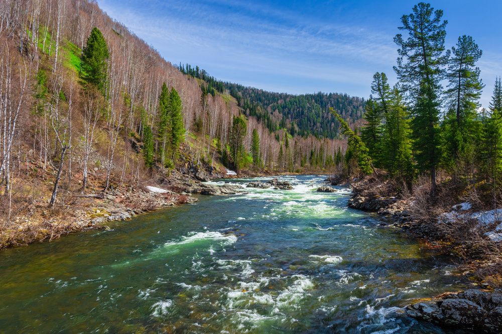 Весенняя вода р.Казыр.