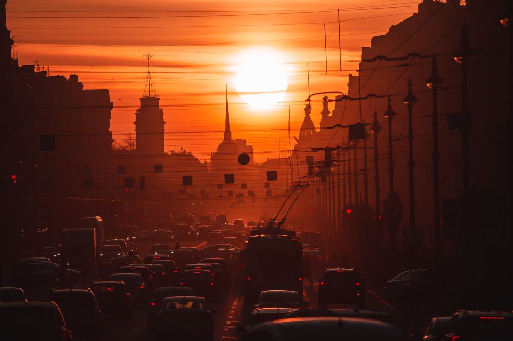 Вечер на Невском