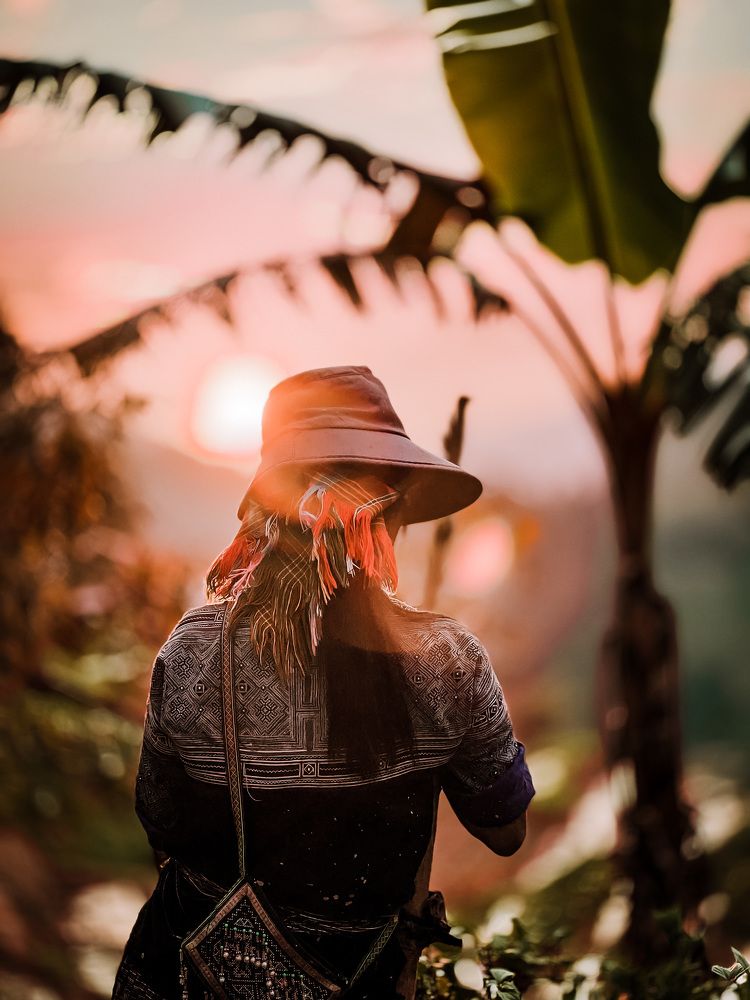 Vietnamese Woman with traditional clothes