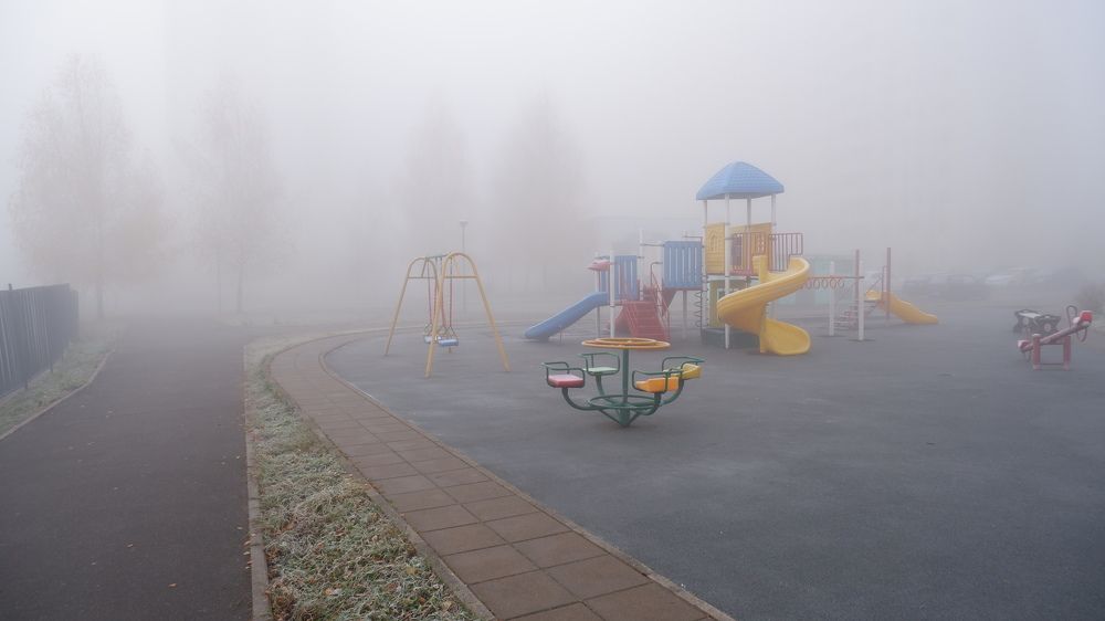 Детская площадка в туманн