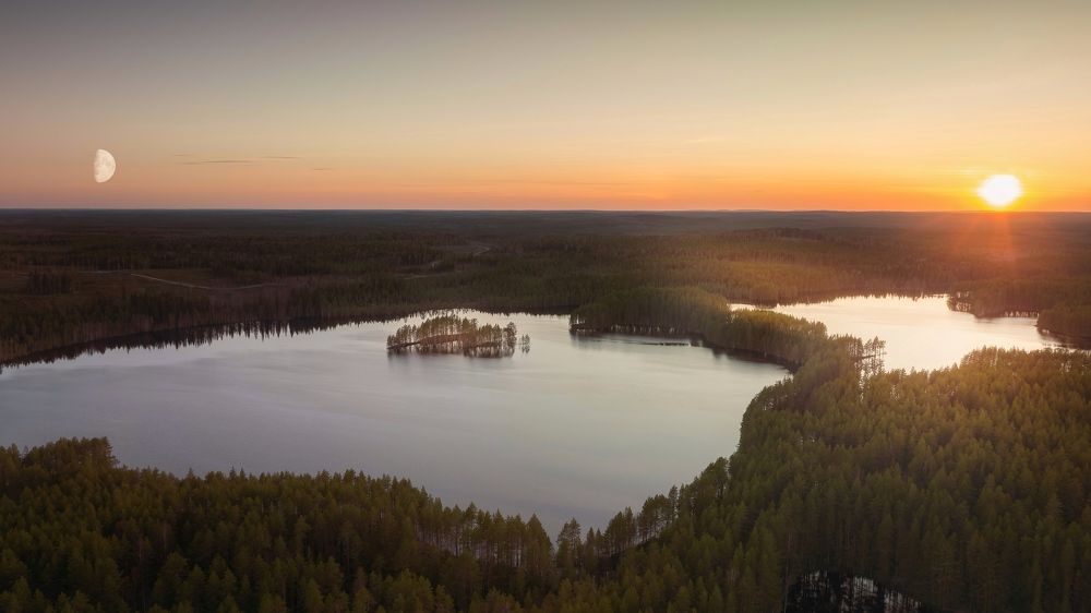 Вечер в Карелии.