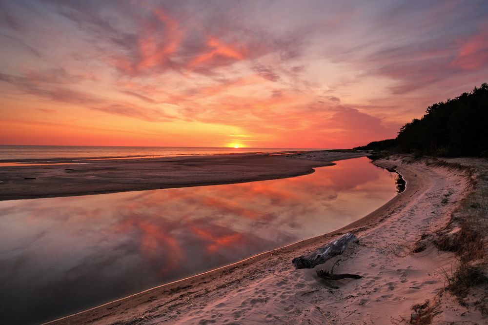 Susnset / Vitrupe River