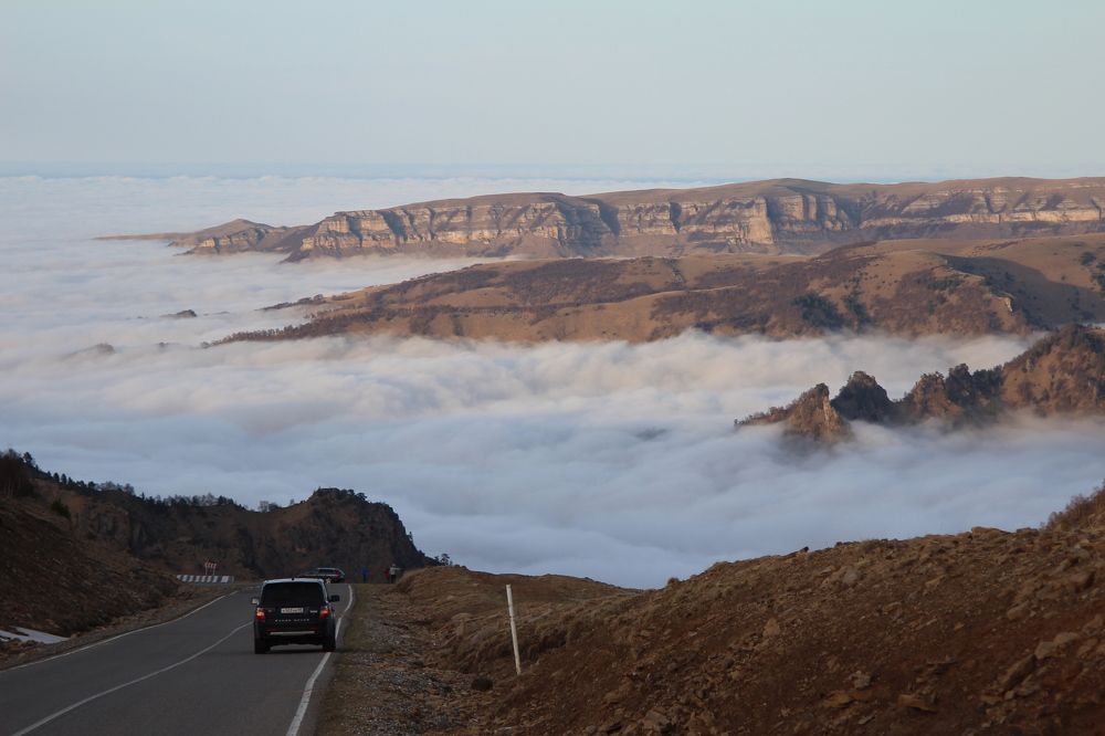 Над облаками.